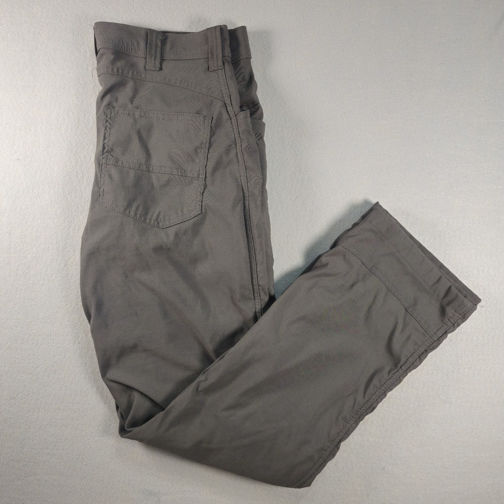 Wrangler Outdoor Fleece Lined Pants Men's 34x32 Gray Stretch Hiking NW880SM
